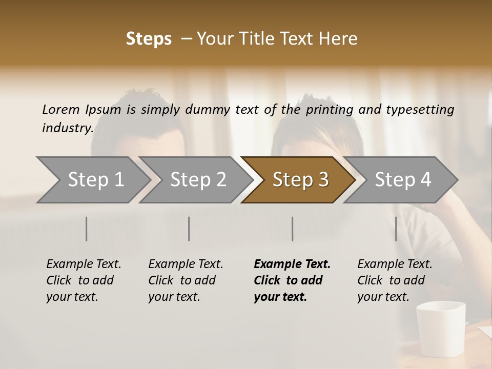Caucasians People Ages PowerPoint Template