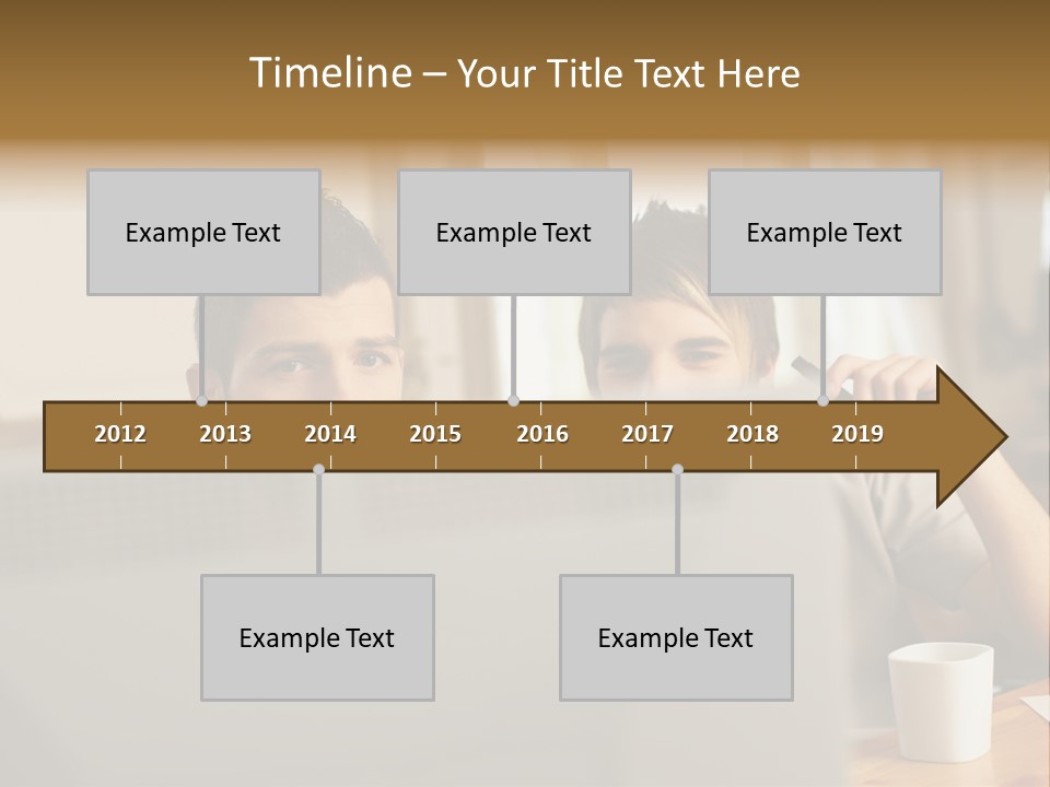 Caucasians People Ages PowerPoint Template