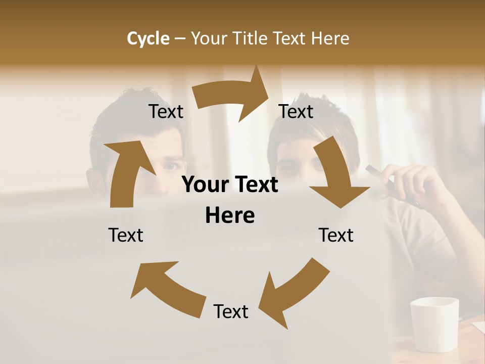 Caucasians People Ages PowerPoint Template