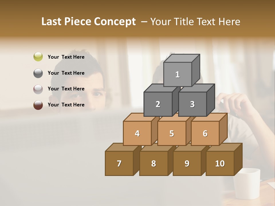 Caucasians People Ages PowerPoint Template