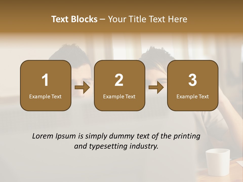 Caucasians People Ages PowerPoint Template