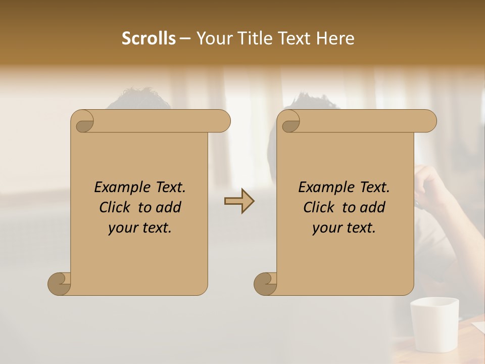 Caucasians People Ages PowerPoint Template