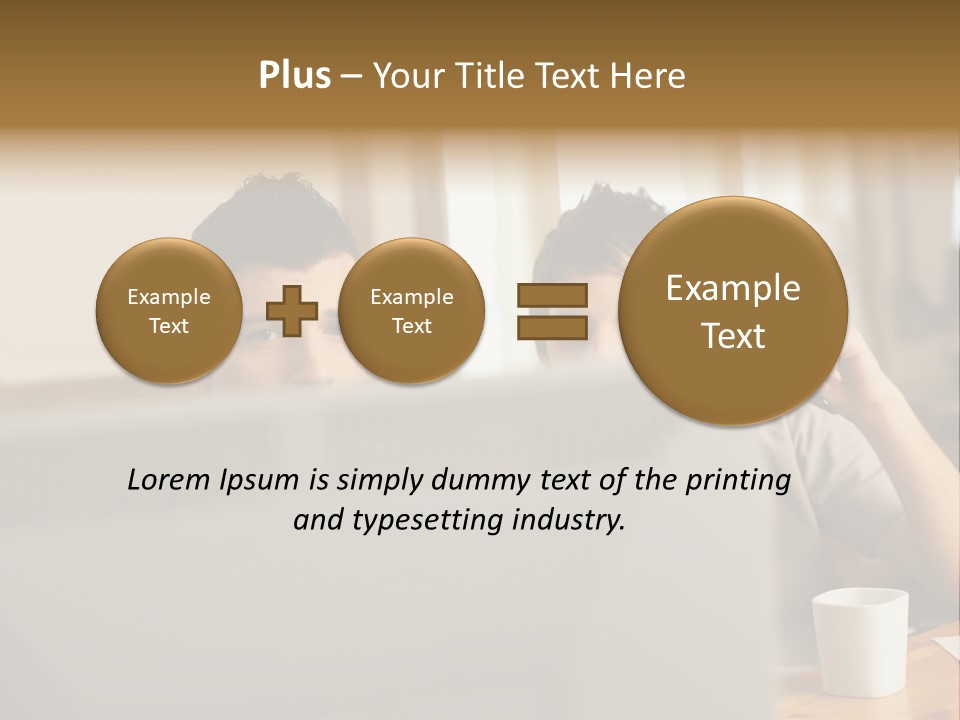 Caucasians People Ages PowerPoint Template