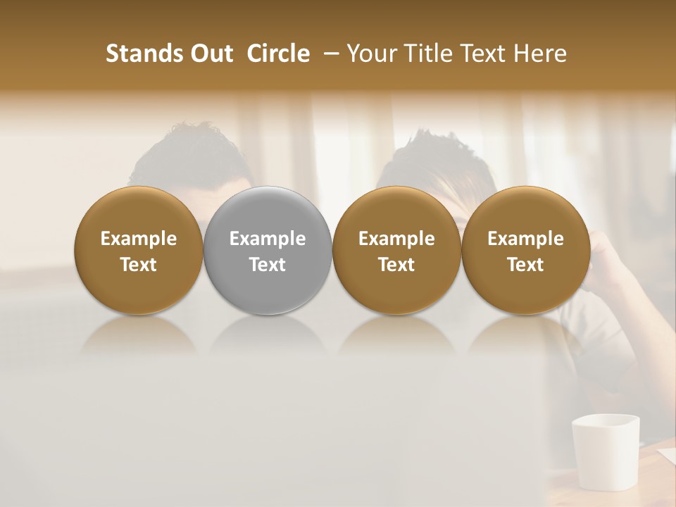 Caucasians People Ages PowerPoint Template