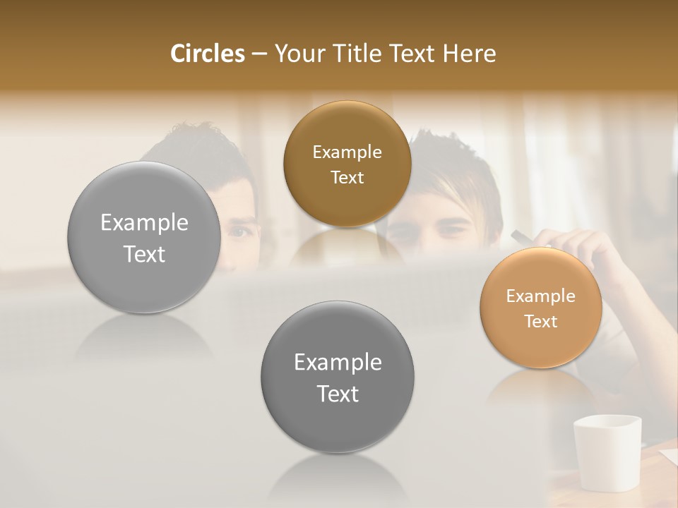 Caucasians People Ages PowerPoint Template