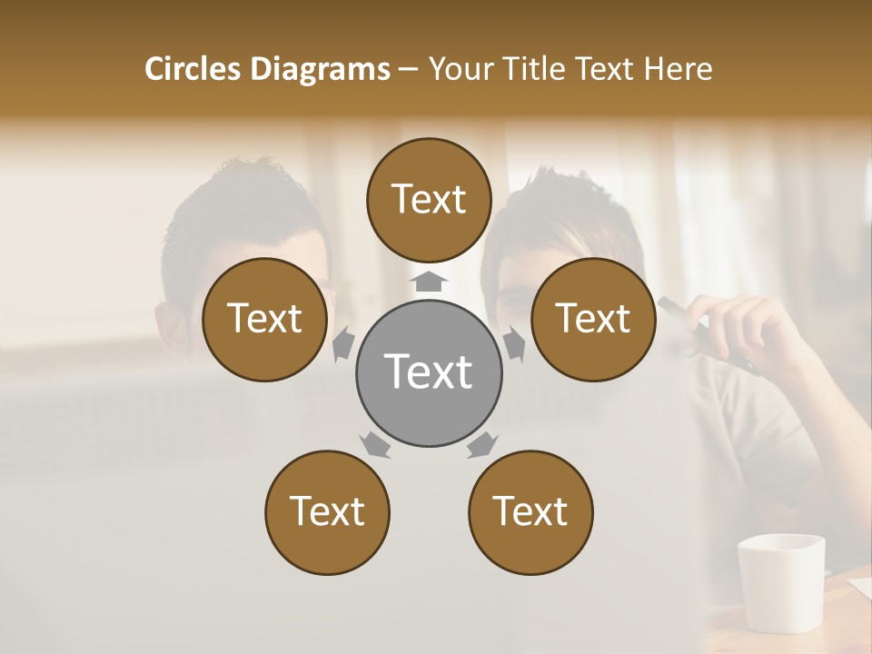 Caucasians People Ages PowerPoint Template