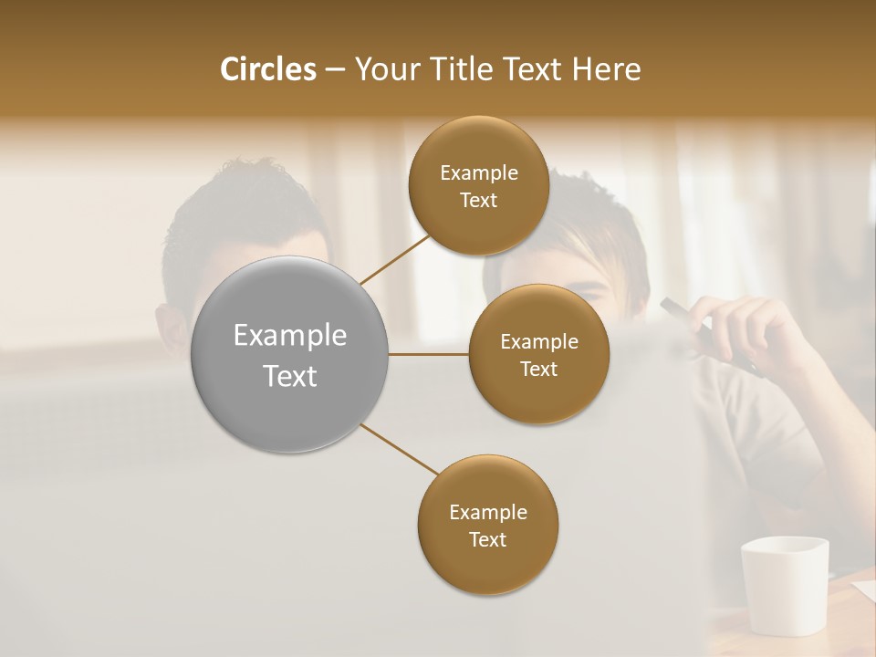 Caucasians People Ages PowerPoint Template