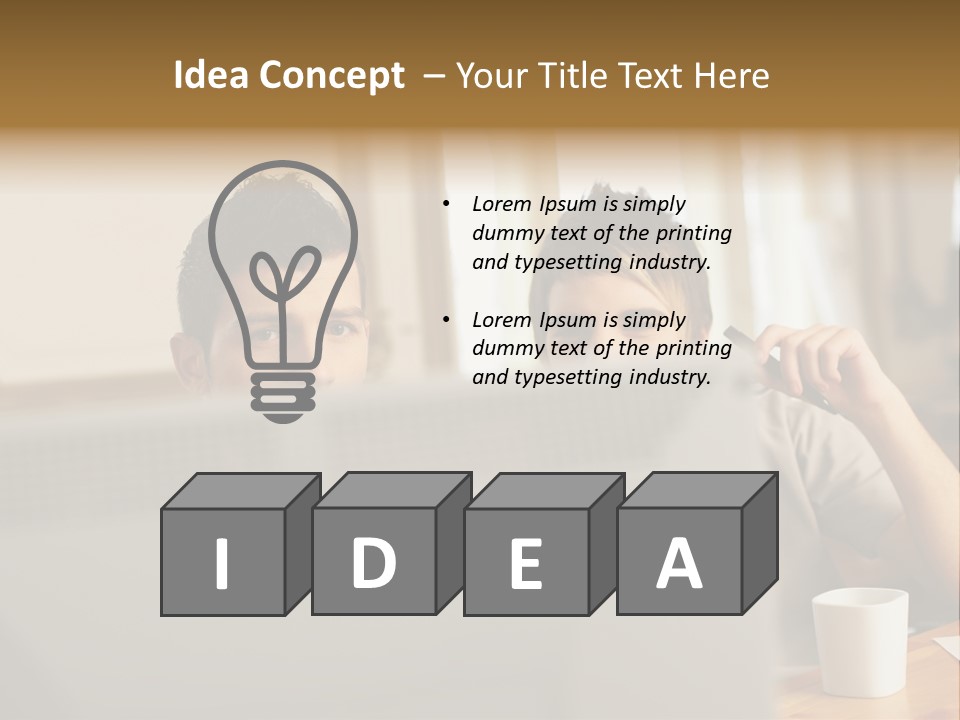 Caucasians People Ages PowerPoint Template