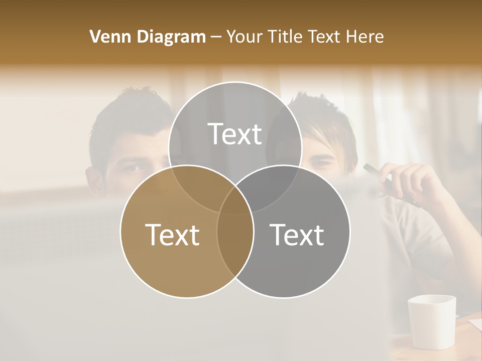 Caucasians People Ages PowerPoint Template