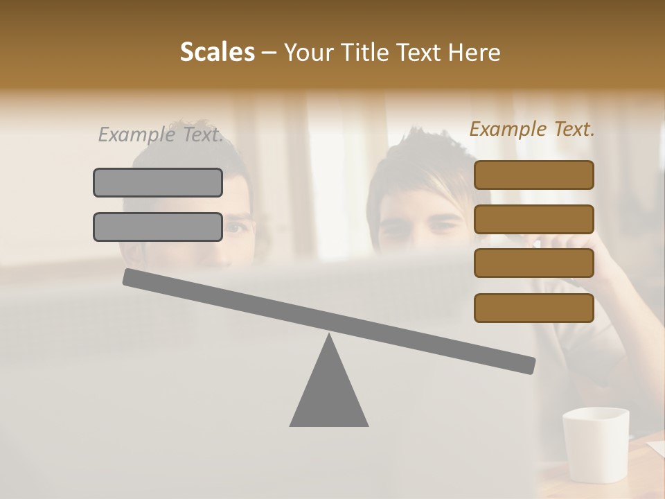 Caucasians People Ages PowerPoint Template
