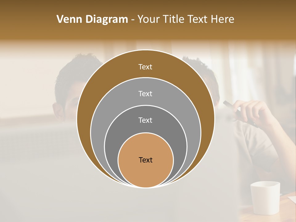Caucasians People Ages PowerPoint Template