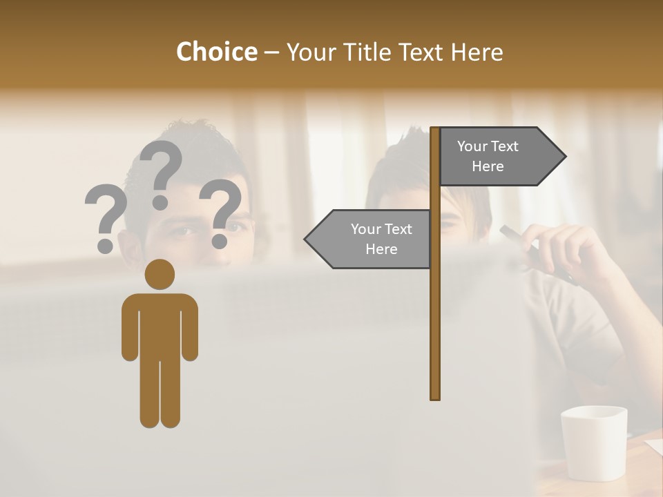 Caucasians People Ages PowerPoint Template