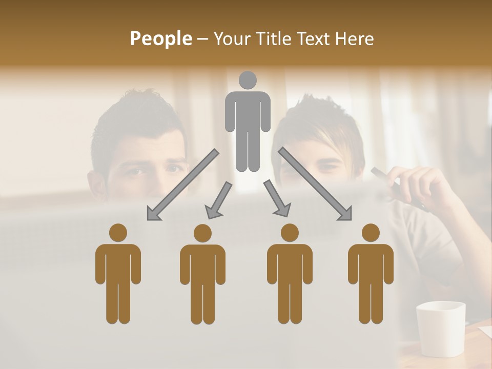 Caucasians People Ages PowerPoint Template