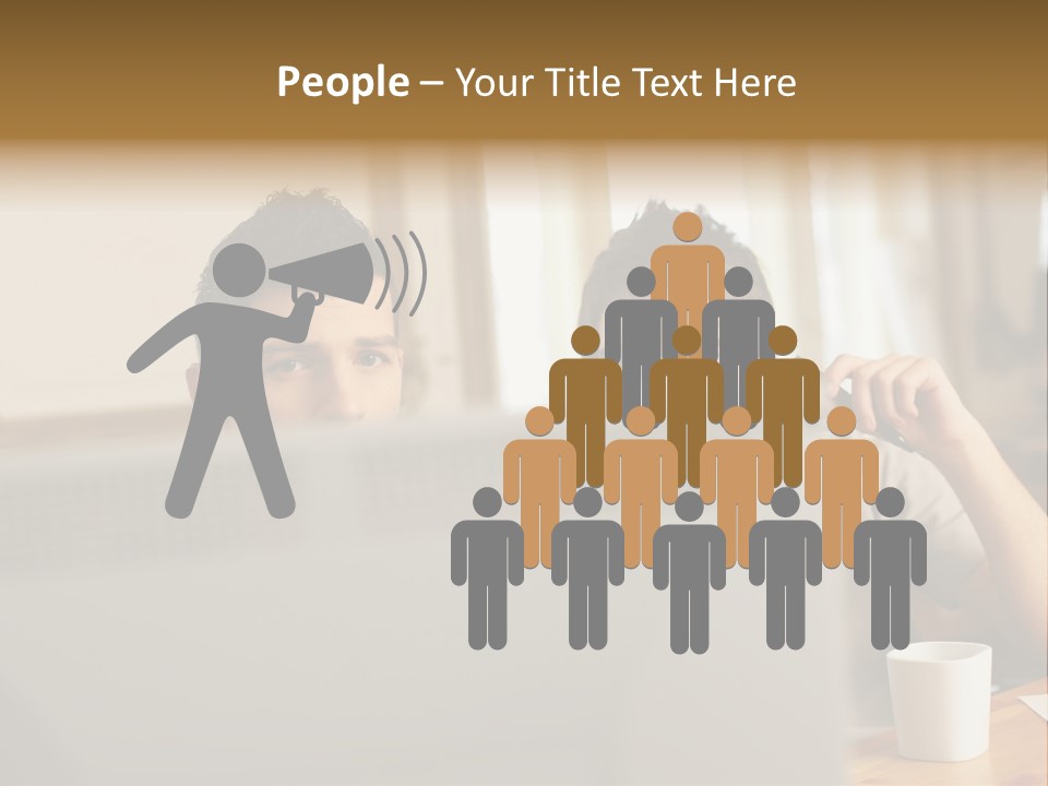 Caucasians People Ages PowerPoint Template