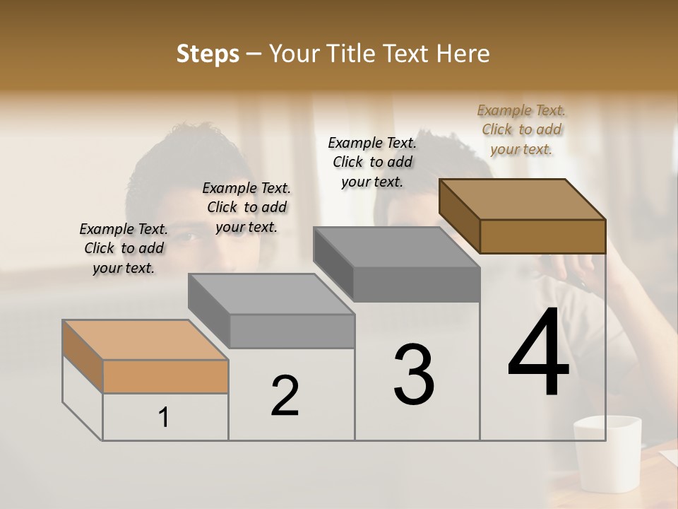 Caucasians People Ages PowerPoint Template