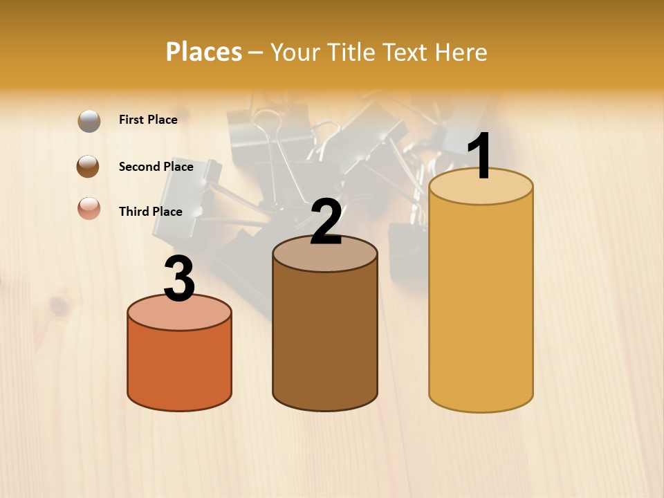 Caucasian Wallmurals Officeworker PowerPoint Template