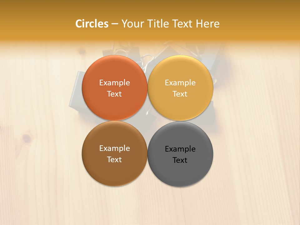 Caucasian Wallmurals Officeworker PowerPoint Template