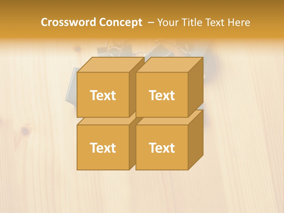Caucasian Wallmurals Officeworker PowerPoint Template
