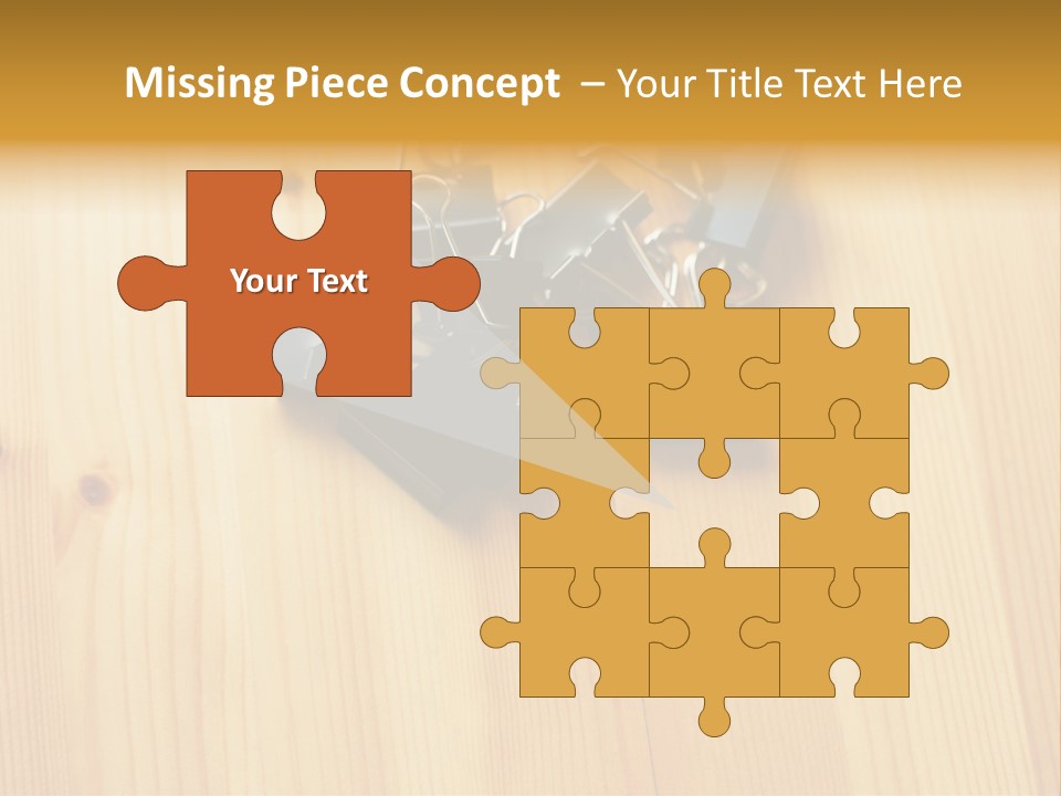 Caucasian Wallmurals Officeworker PowerPoint Template