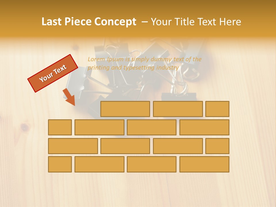 Caucasian Wallmurals Officeworker PowerPoint Template