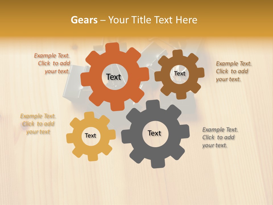 Caucasian Wallmurals Officeworker PowerPoint Template