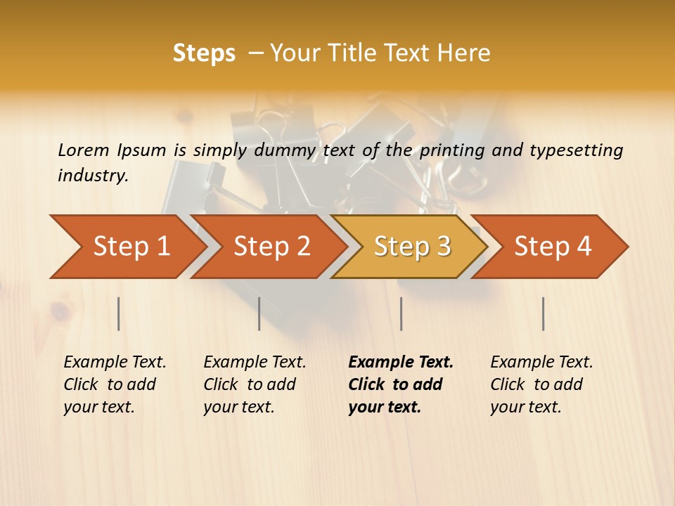 Caucasian Wallmurals Officeworker PowerPoint Template