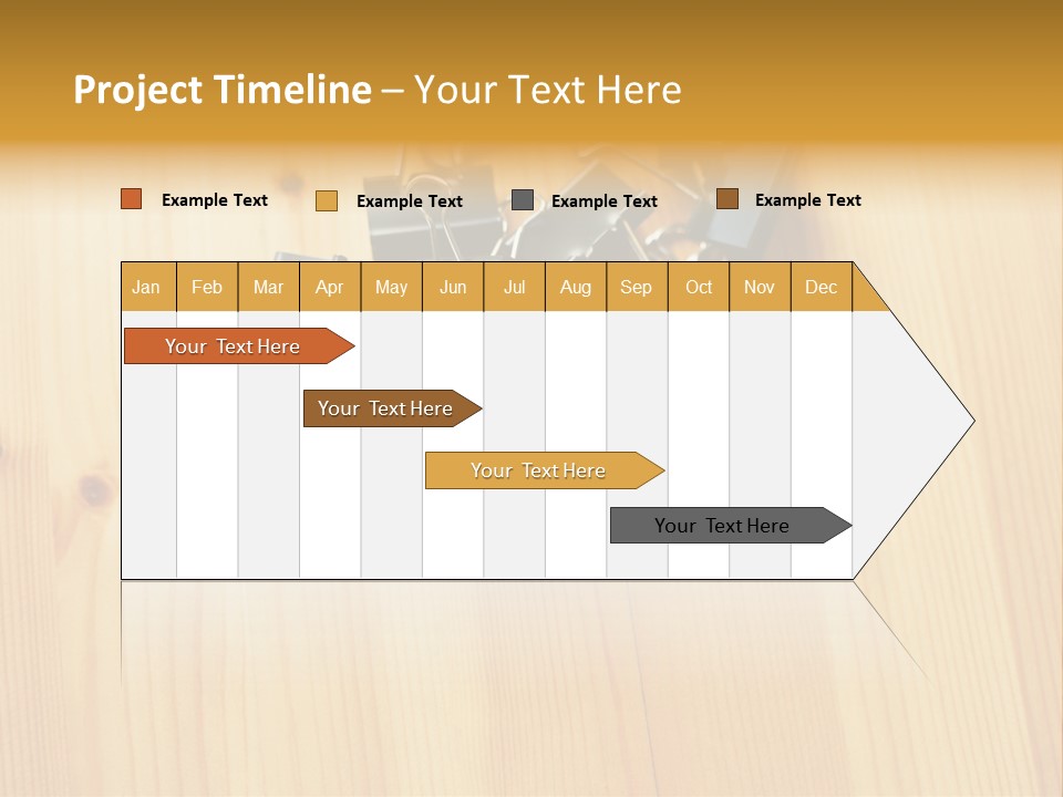 Caucasian Wallmurals Officeworker PowerPoint Template