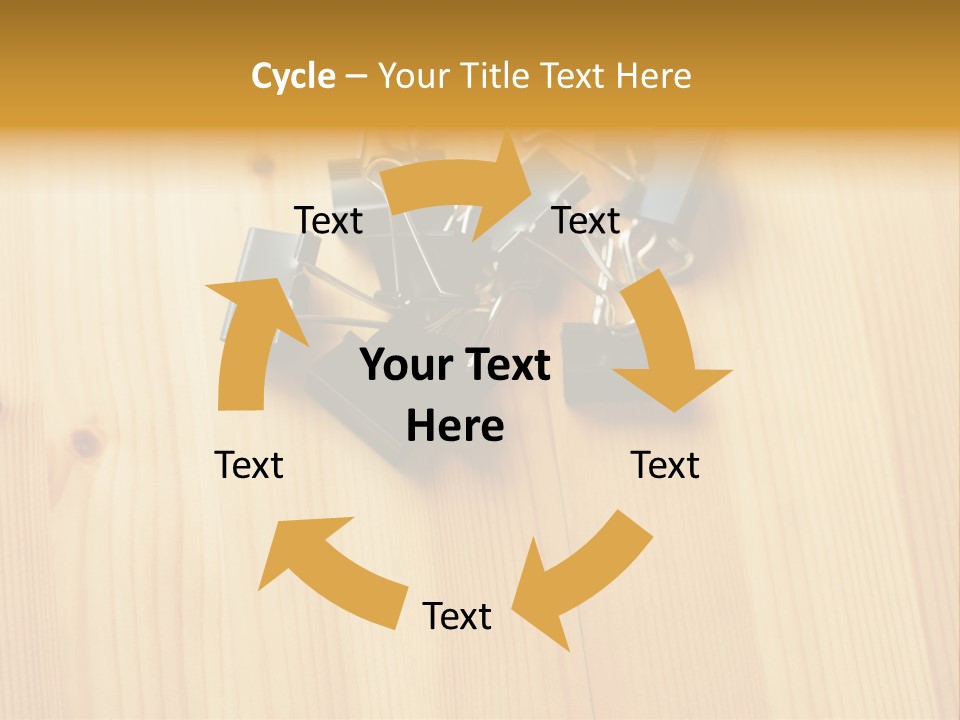 Caucasian Wallmurals Officeworker PowerPoint Template