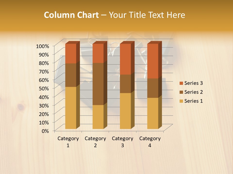 Caucasian Wallmurals Officeworker PowerPoint Template