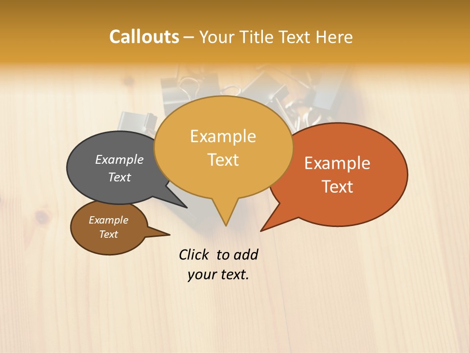 Caucasian Wallmurals Officeworker PowerPoint Template