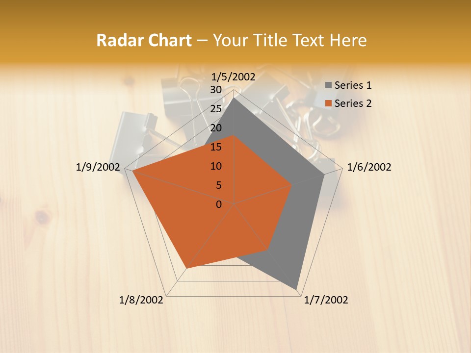 Caucasian Wallmurals Officeworker PowerPoint Template