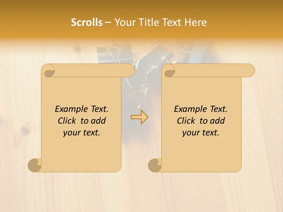 Caucasian Wallmurals Officeworker PowerPoint Template