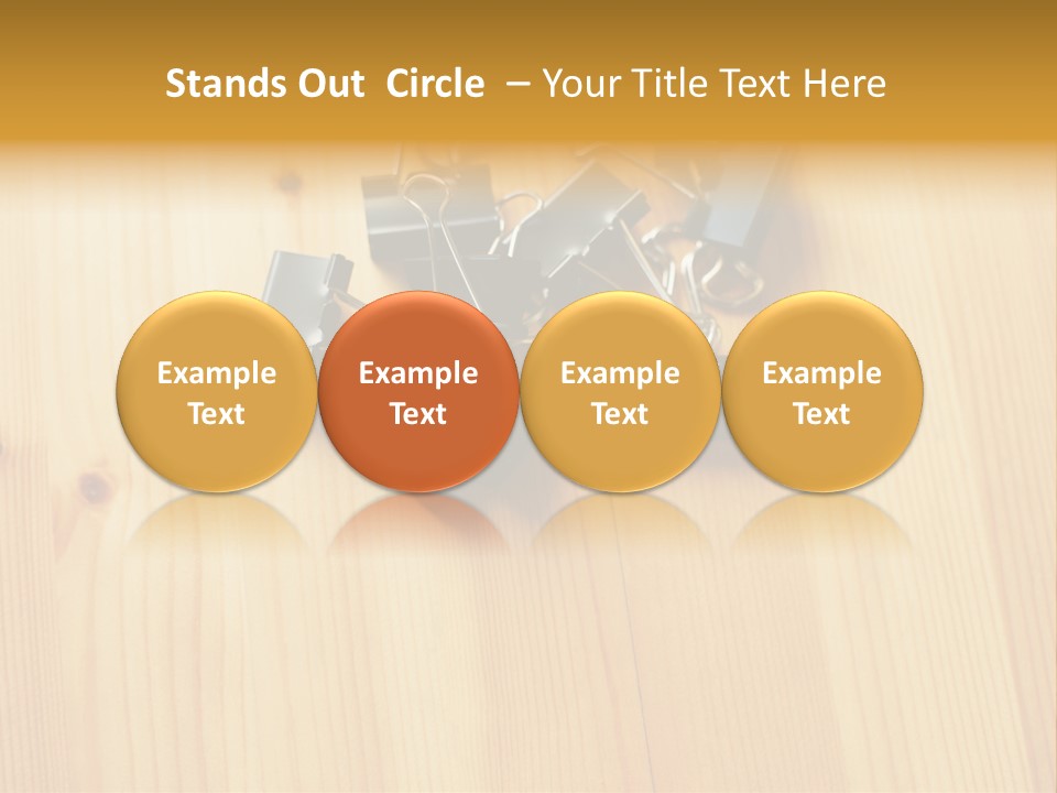 Caucasian Wallmurals Officeworker PowerPoint Template