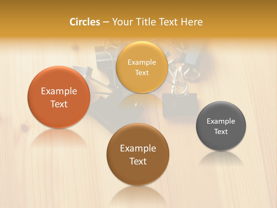 Caucasian Wallmurals Officeworker PowerPoint Template