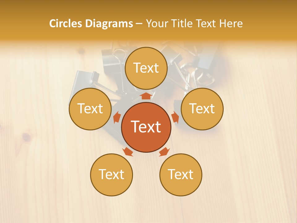 Caucasian Wallmurals Officeworker PowerPoint Template