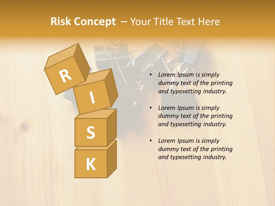 Caucasian Wallmurals Officeworker PowerPoint Template