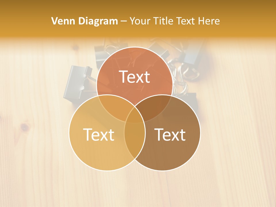 Caucasian Wallmurals Officeworker PowerPoint Template