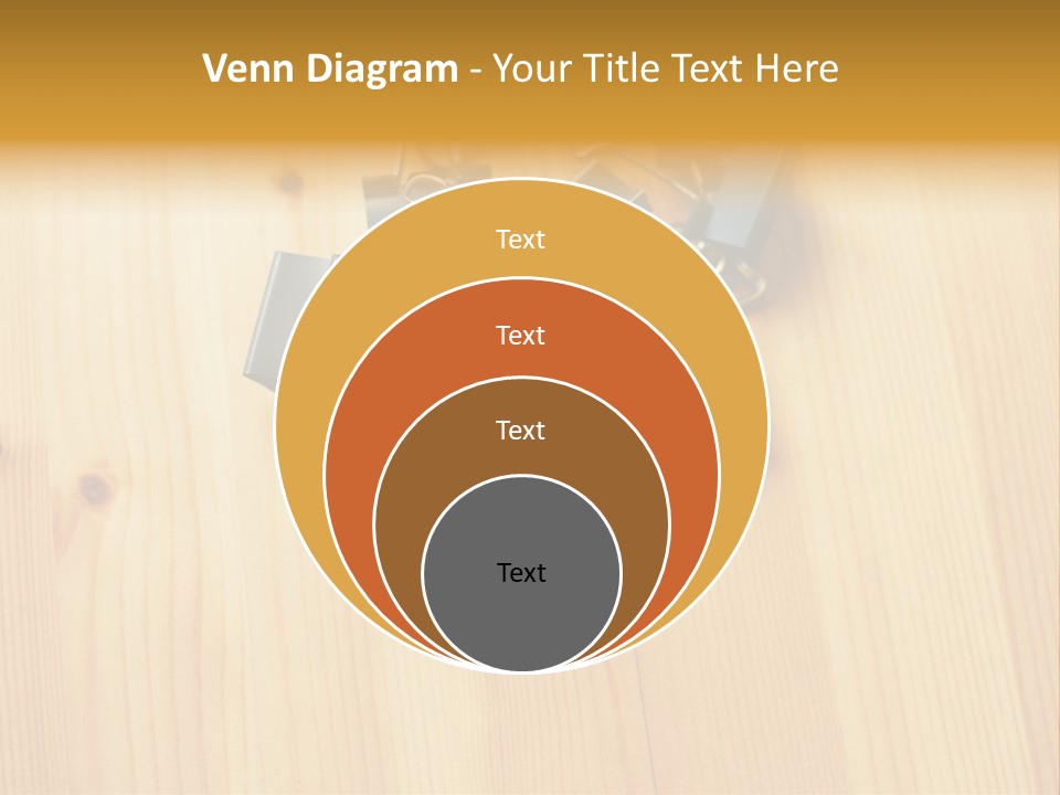 Caucasian Wallmurals Officeworker PowerPoint Template