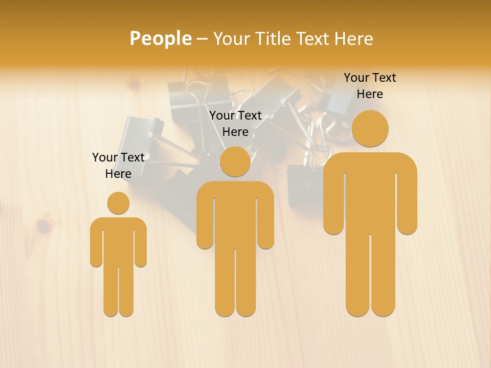 Caucasian Wallmurals Officeworker PowerPoint Template