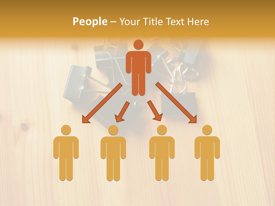 Caucasian Wallmurals Officeworker PowerPoint Template