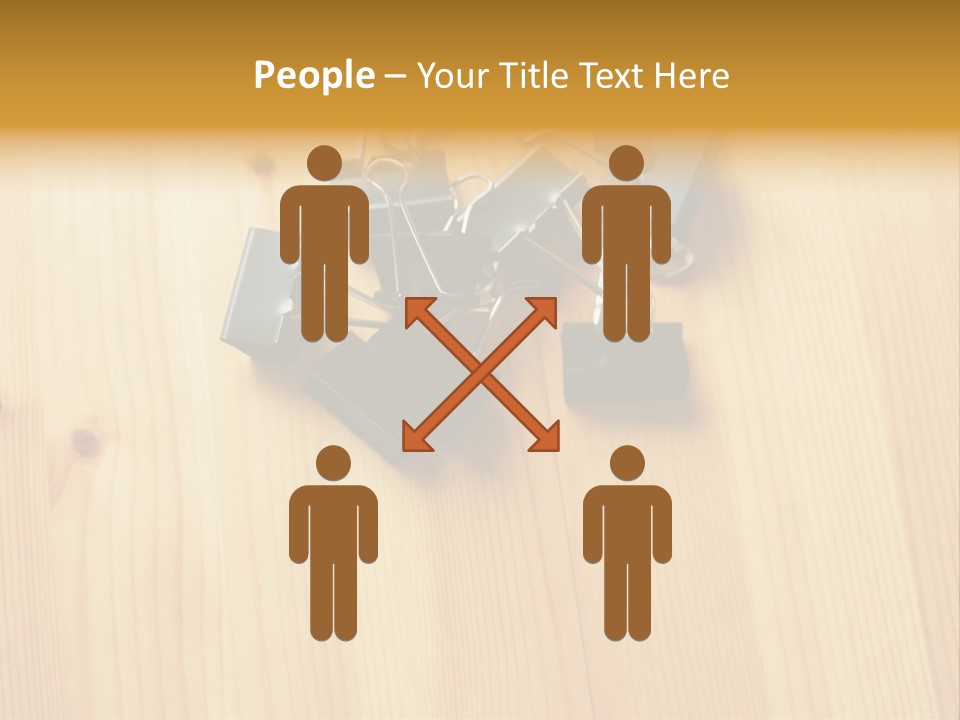 Caucasian Wallmurals Officeworker PowerPoint Template