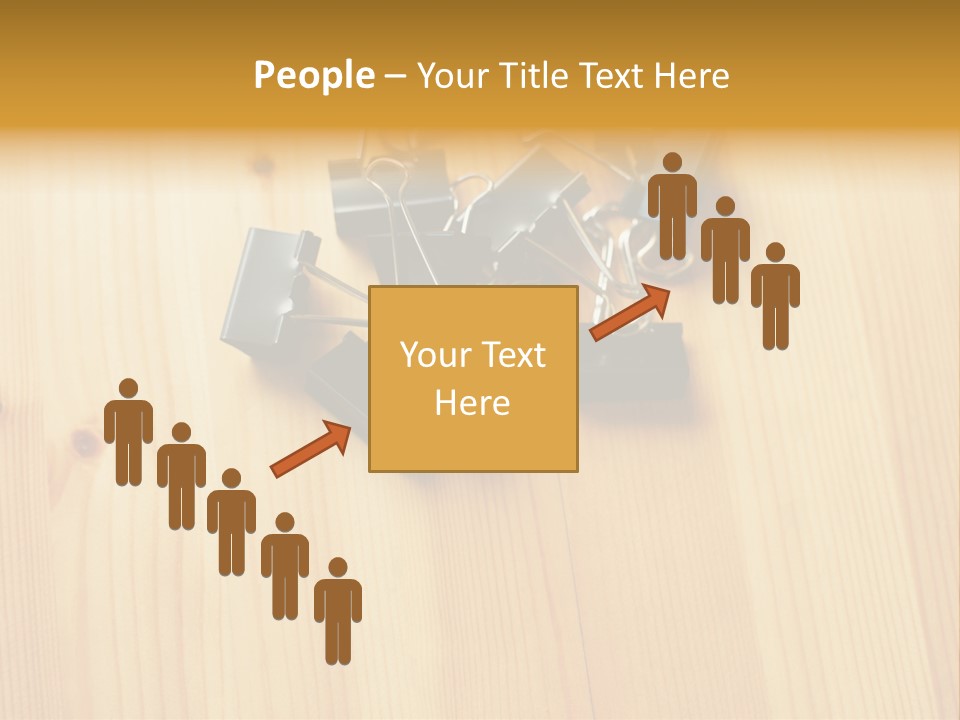 Caucasian Wallmurals Officeworker PowerPoint Template