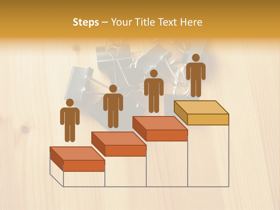 Caucasian Wallmurals Officeworker PowerPoint Template