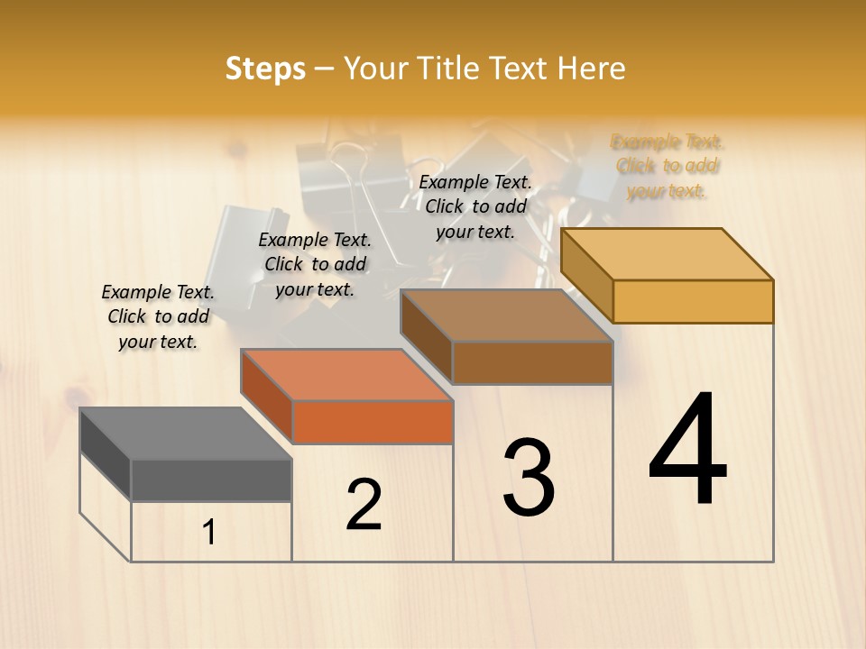 Caucasian Wallmurals Officeworker PowerPoint Template
