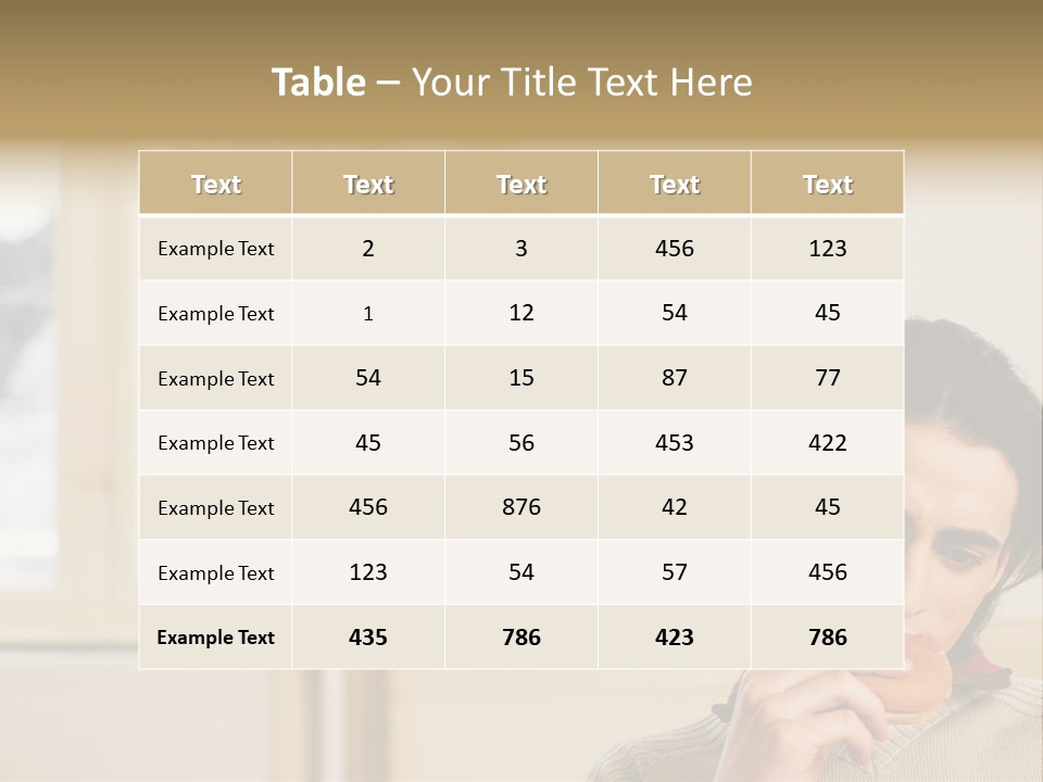 Stockphotos Snack Ornate PowerPoint Template