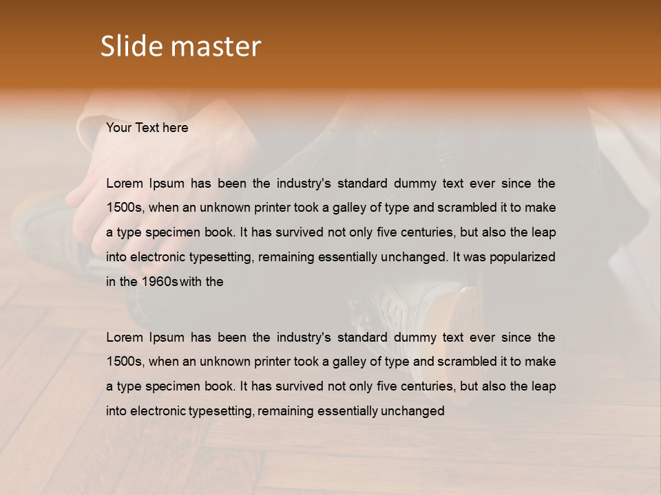 Royaltyfree Officeworker Stockimage PowerPoint Template