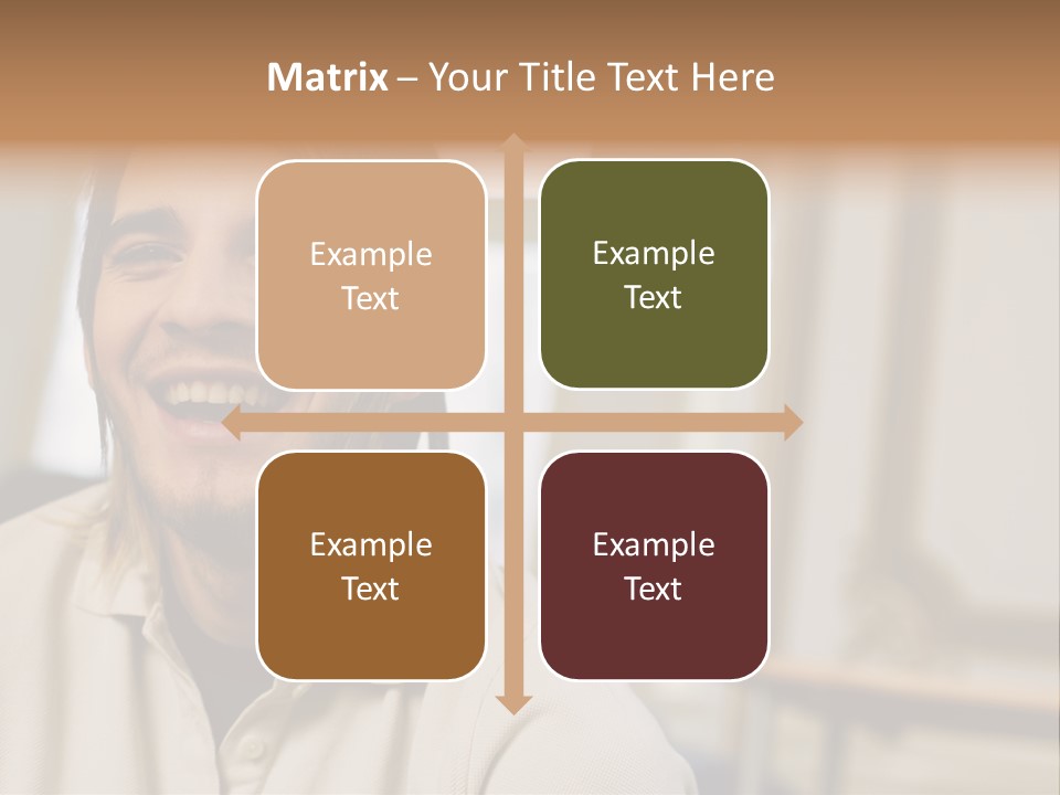 Ornate Picture Man PowerPoint Template