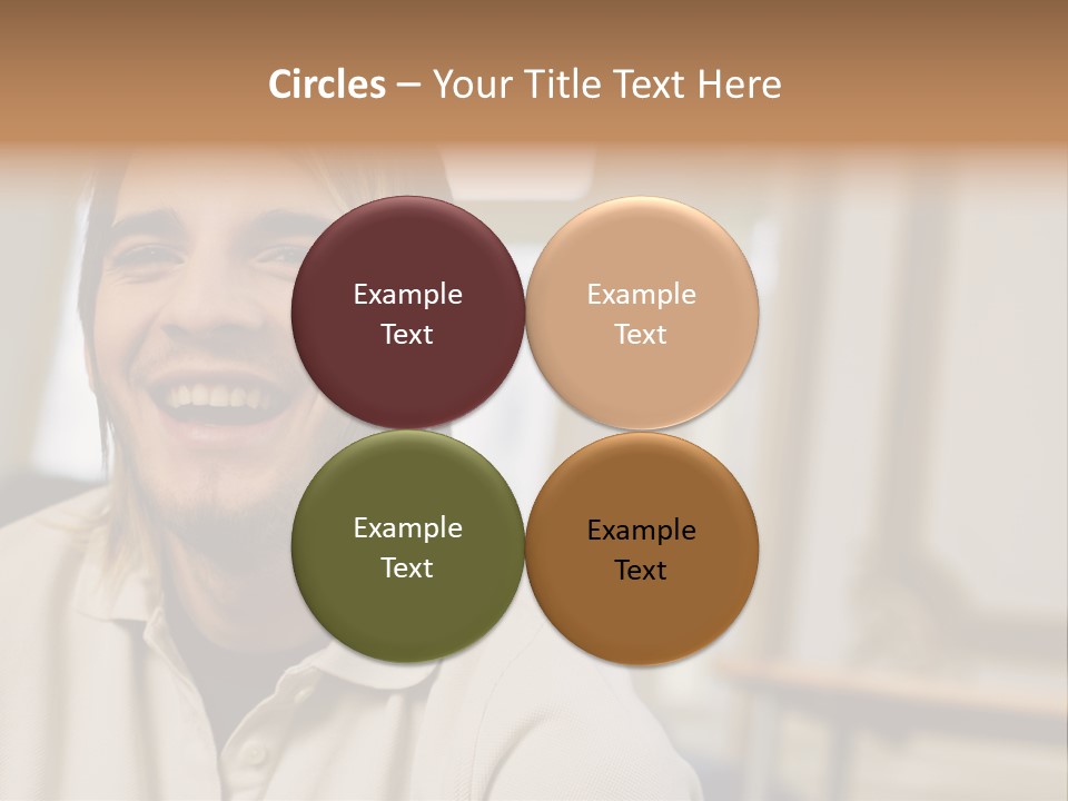 Ornate Picture Man PowerPoint Template