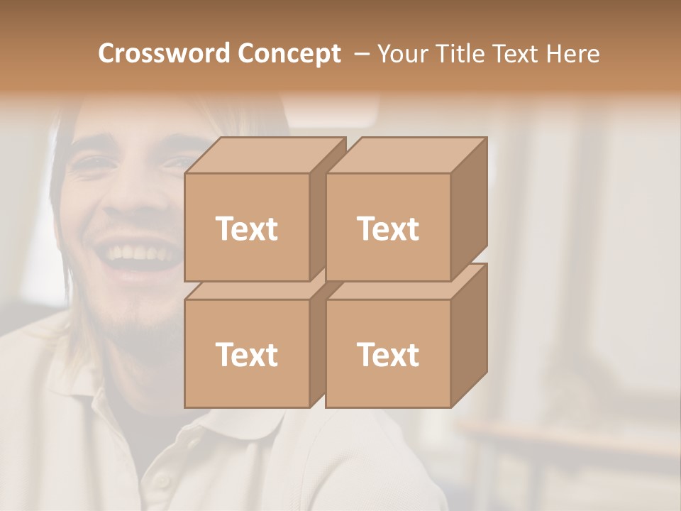 Ornate Picture Man PowerPoint Template