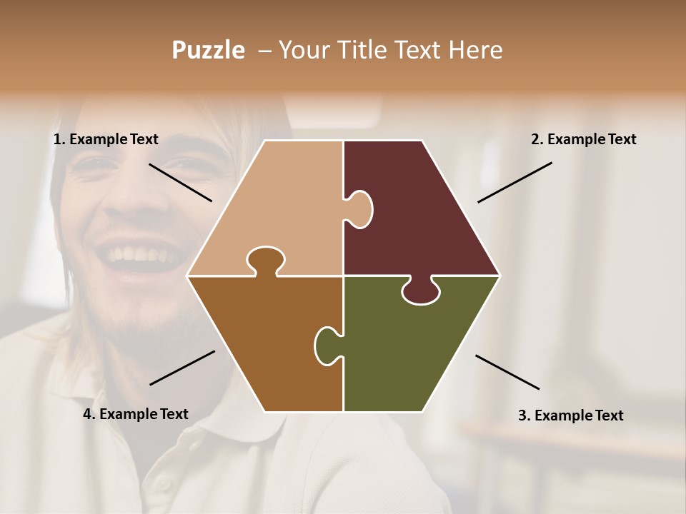 Ornate Picture Man PowerPoint Template